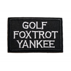 Patch "Golf Foxtrot Yankee"...